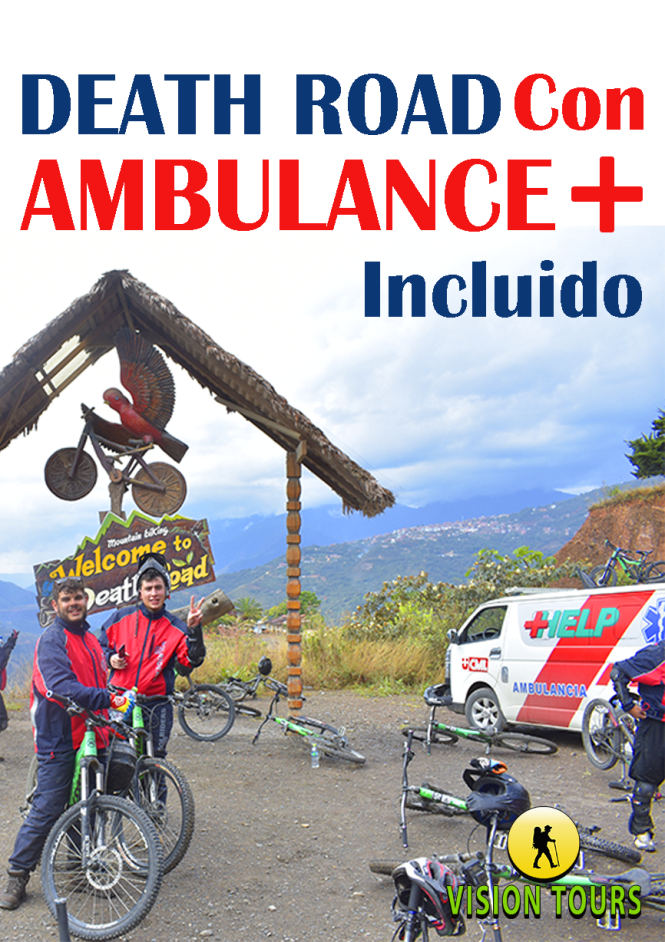 death road vision tours ambulance first aid dangerous road coroico machu pichu uyuni chiquitania bolivia 1